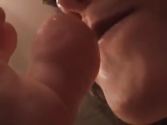 Girl Sucking Her Own Toes