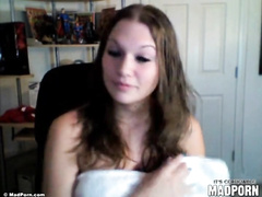 Webcam Babe Fondles Her Stunning Big Tits