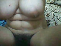 Asian Girl Show Her Hairy Pussy And Big Tits On Webcam