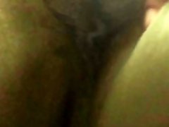 A Shy Plus-size Ebony Sista Strips Down Naked And Masturbates In A Public R